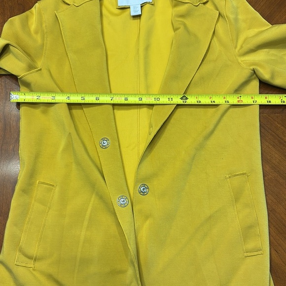 Carolina Belle Faux Suede Blazer, mustard Yellow, S, NWOT - Picture 4 of 7